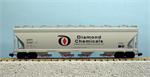 USA Trains Hoppers Diamond Plastics (53286, 53287, 53288, 53289) - Gray