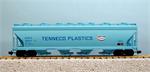 USA Trains Hoppers Tennaco Plastics (46476, 46477, 46478, 46479) - Lt. Blue