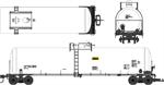 USA Trains Tank Cars Undecorated Tank Car - White