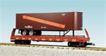 USA Trains  Piggybacks Pennsylvania - Brown w/Oxide Flatcar