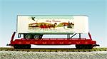 USA Trains Christmas Piggyback Flat Car