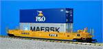 USA Trains Intermodal Single Container Cars TTX w/2 Containers (3) R17103