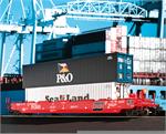 USA Trains Intermodal Single Container Cars BN w/2 Containers (2) R17107