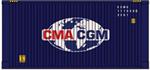USA Trains Intermodal Various Length Containers 20 Foot CMA/CGM R1711H