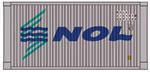 USA Trains Intermodal Various Length Containers 20 Foot NOL R1711K