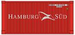 USA Trains Intermodal Various Length Containers 20 Foot Hamburg SUD R1711P