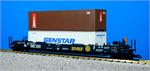 USA Trains Intermodal Single Container Cars BNSF w/2 Containers (3) R17139