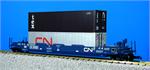 USA Trains Intermodal Single Container Cars CN w/2 Containers (1) R17126