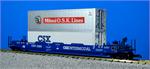 USA Trains Intermodal Single Container Cars CSX (No Container) R17128
