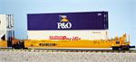 USA Trains Intermodal 5 Unit Articulated Sets TTX (No Containers) R17150