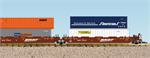 USA Trains Intermodal 5 Unit Articulated Sets BNSF (No Containers) R17160