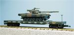 USA Trains  Military Series US Marine Flat w/T80 Tank  R1772
