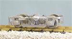 USA Trains Passenger Cars Aluminum Die-Cast Passenger Car Truck w/Metal Wheels - Silver