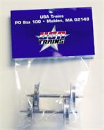 USA Trains Passenger Cars Aluminum Passenger Car Metal Wheel Set - Polished (2)