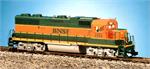 B.N.S.F. GP38 Locomotive   Green/Orange